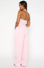 Make It Or Break It Barrel Leg Sweatpants Pink