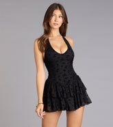 Can’t Look Away Halter Mini Dress