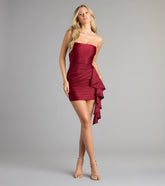 Drama Queen Strapless Ruffle Mini Dress
