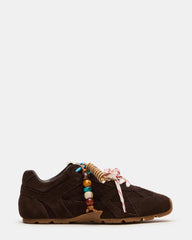 Aziel Charm Brown Suede