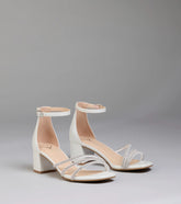 Ultra Luxe Rhinestone Short Block Heels