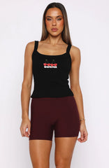 Club 14 Taylah Singlet Top Black