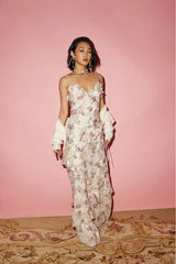Rialto Floral Silk Maxi Dress