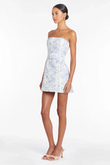 Striking Elegance Mini Dress Blue