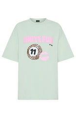11th Street Concrete Jungle Oversized Tee Iced Matcha