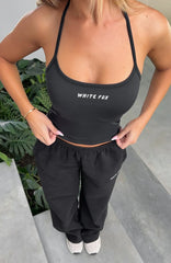 Test Drive Halter Top Black