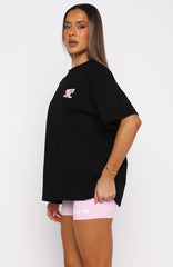 Club 14 Allie Oversized Tee Black