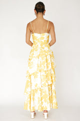 Hopeful Tiered Layered Maxi Dress Yellow