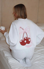 Fell So Hard Oversized Sweater White