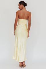 City Of Stars Strapless Maxi Dress Butter