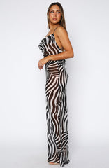 Just For Me Maxi Dress Zebra