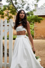 Love Songs Crop Top White