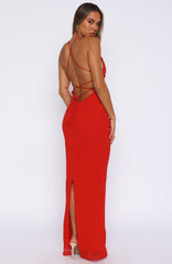 Put You First Maxi Dress Red