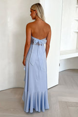 Milford Strapless Maxi Dress - Blue