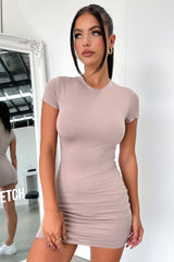 Nessa Mini Dress - Brown