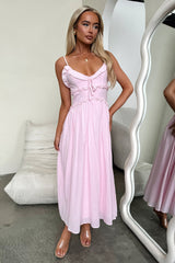 Nicola Midi Dress - Baby Pink