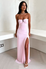 Renesmee Strapless Maxi Dress - Pink