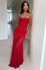 Tasmin Maxi Dress - Red