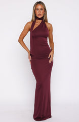 Sugar High Maxi Dress Burgundy