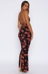 Put You First Maxi Dress Terracotta Floral