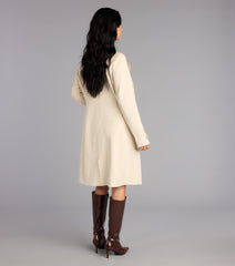 City Sleek Faux Suede Trench Coat