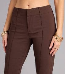 Sleek Polish High-Rise Flare Trouser Pants