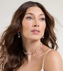 Floral Beauty Necklace And Earrings Set