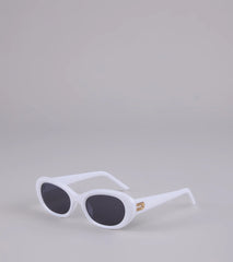 Chic Happens Oval Sunglasses