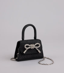 Tie It Together Glitter Mini Bag