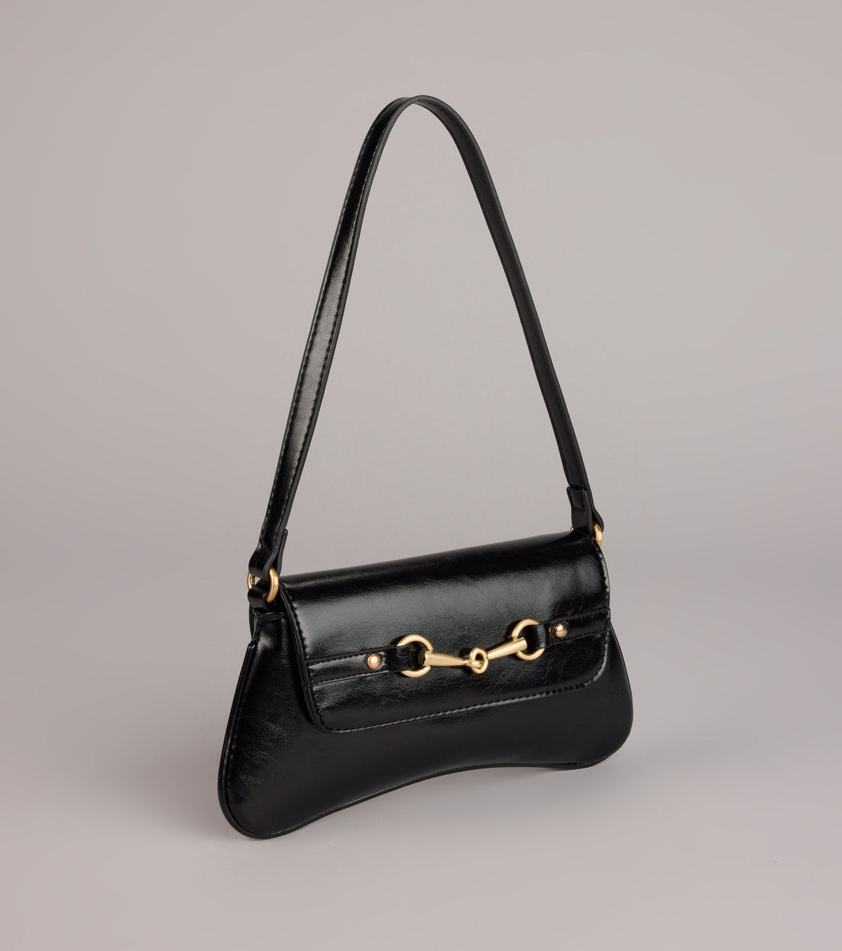 Polished Edge Shoulder Bag