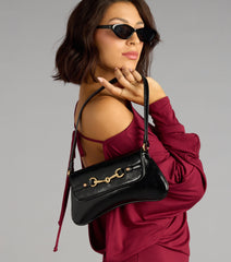 Polished Edge Shoulder Bag