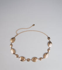 Gilded Elegance Medallion Chain Belt