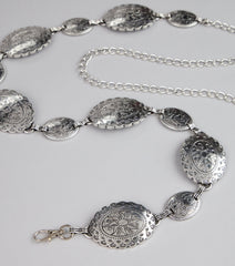 Gilded Elegance Medallion Chain Belt