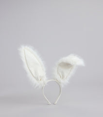Flirty Fuzzy Faux Fur Bunny Ears Headband