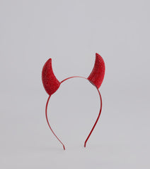 Wicked Glam Rhinestone Devil Horns Headband