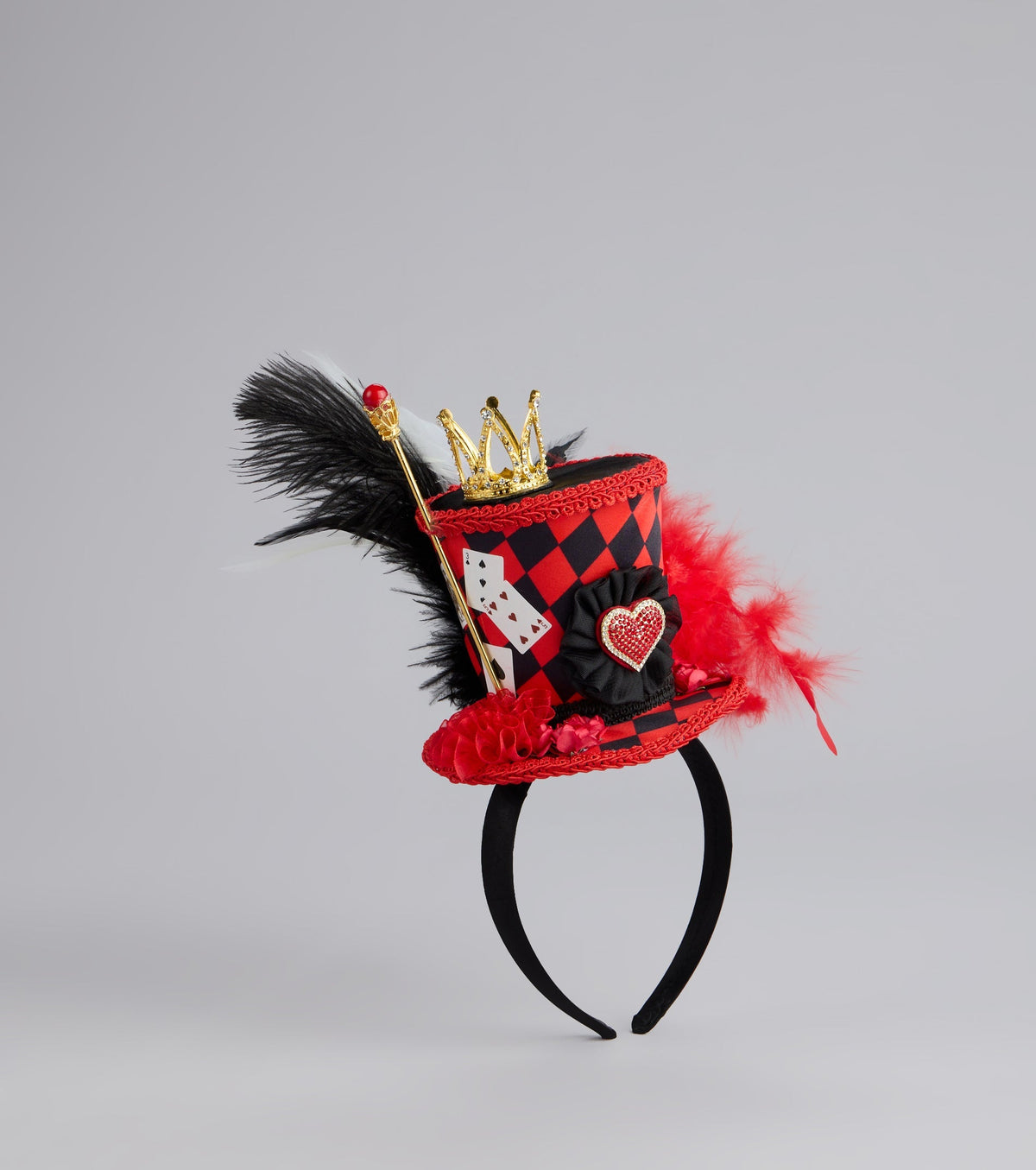 Queen Of Hearts Hat Crown Headband