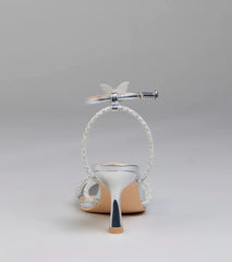 Fab Icon Butterfly Rhinestone Stiletto Heels