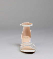 Ultra Luxe Rhinestone Short Block Heels