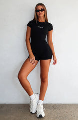 Keep Your Shine Playsuit Black