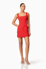 Buttercup Party Dress in Red
