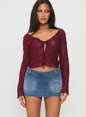 Darbi Denim Mini Skort Mid Blue