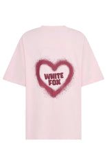 11th Street City Girl At Heart Oversized Tee Strawberry Whip