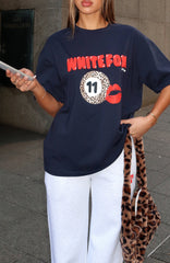 11th Street Concrete Jungle Oversized Tee Blueberry Twist