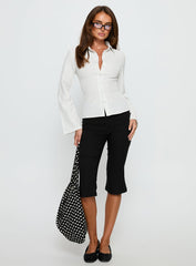 Anni Pinstripe Shirt White
