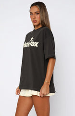 From The Archives Charli Oversized Tee Charcoal