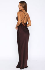 Over My Head Maxi Dress Chocolate
