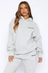 Core Classic Oversized Hoodie Dark Grey Marle