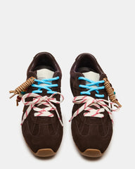 Aziel Charm Brown Suede