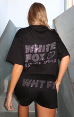 Always Shining Oversized Tee Black