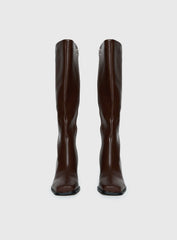 Renzo Knee High Boots Brown